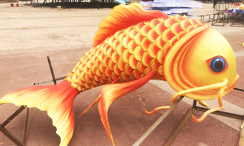 魚(yú)彩燈，彩燈制作，燈會(huì)，